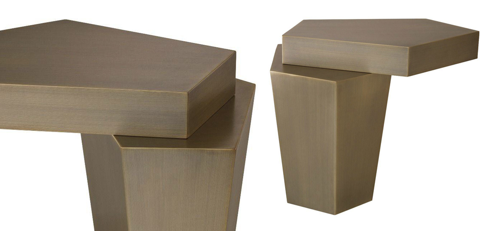 Приставной стол Eichholtz Coffee Table Calabasas High brass Приставной стол Eichholtz Coffee Table Calabasas High brass - Loft-Concept в Липецке