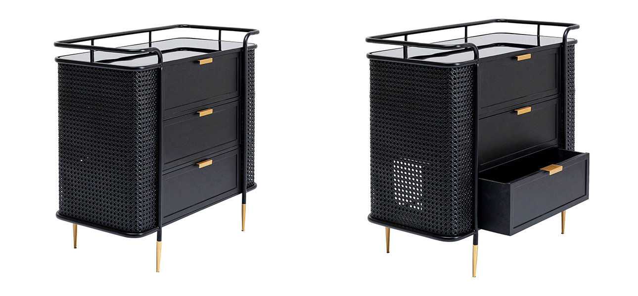 Комод черный Damian - фото №1