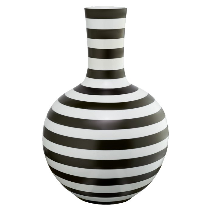 Ваза Black and White Stripe Черно-белый Ваза Black and White Stripe Черно-белый в Липецке | Loft Concept