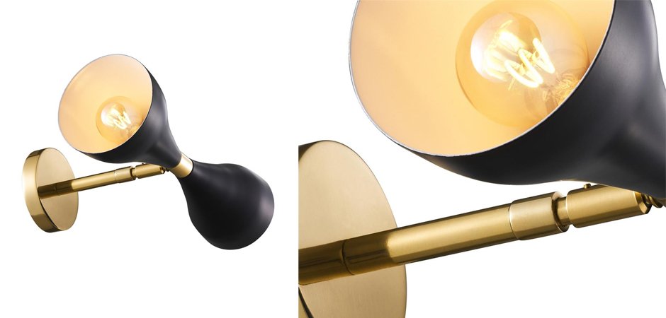 Бра Wall Lamp Cordero Black Бра Wall Lamp Cordero Black - Loft-Concept в Липецке