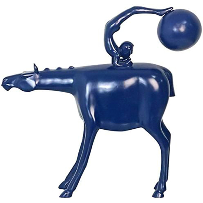Статуэтка Acrobat on Horseback Statuette Синий Статуэтка Acrobat on Horseback Statuette Синий в Липецке | Loft Concept