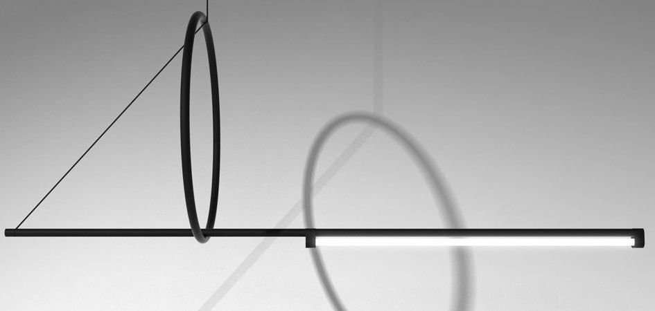 Люстра Suspension Cercle Et Trait – Graphite Satine Люстра Suspension Cercle Et Trait – Graphite Satine - Loft-Concept в Липецке