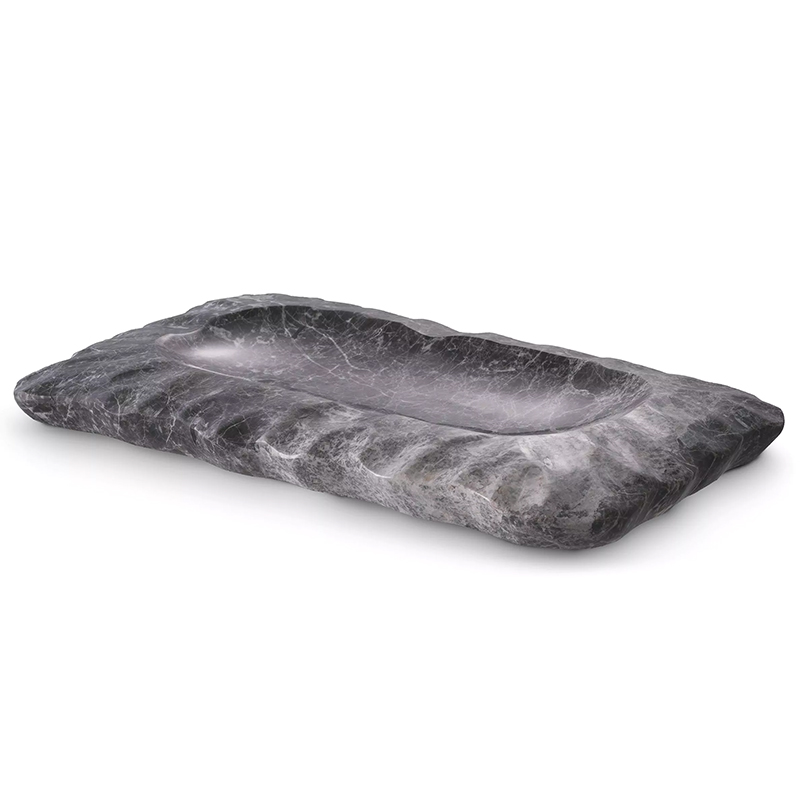 Поднос Eichholtz Tray Mauro Grey Серый Поднос Eichholtz Tray Mauro Grey Серый в Липецке | Loft Concept