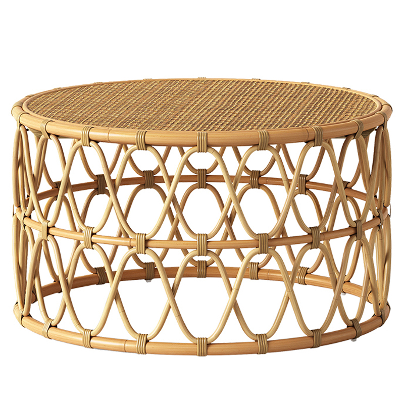 Кофейный стол Lotta Wicker Coffee Table Древесина Кофейный стол Lotta Wicker Coffee Table Древесина в Липецке | Loft Concept