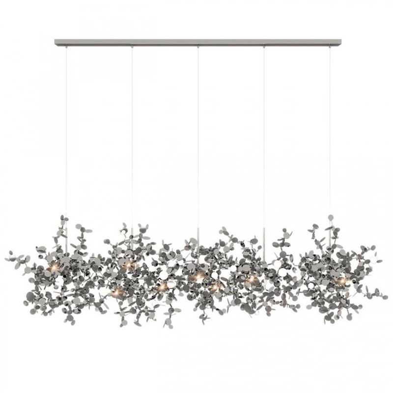 Люстра Terzani Argent Suspension Linear Silver длина 150 см Серебряный Люстра Terzani Argent Suspension Linear Silver длина 150 см Серебряный в Липецке | Loft Concept