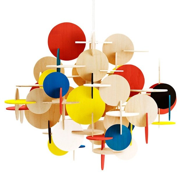 Люстра Bau Lamp Large By Normann-Copenhagen Мульти Желтый Красный Синий Бежево-серый Люстра Bau Lamp Large By Normann-Copenhagen Мульти Желтый Красный Синий Бежево-серый в Липецке | Loft Concept