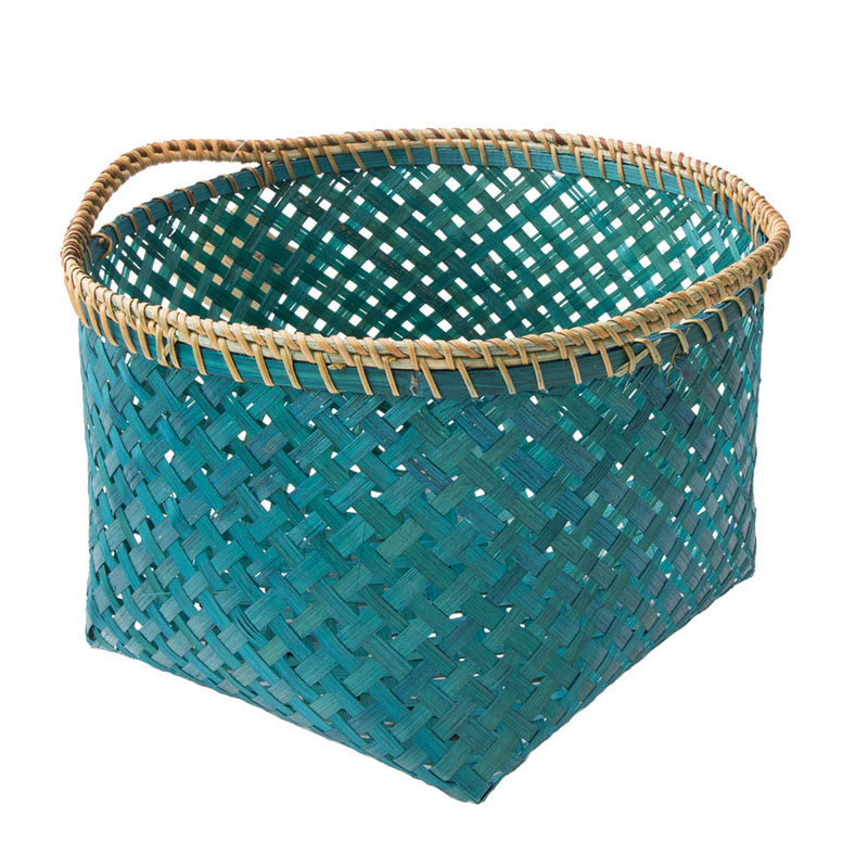 Корзина Wicker Bamboo Изумрудный Корзина Wicker Bamboo Изумрудный в Липецке | Loft Concept