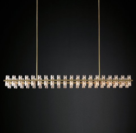 Люстра Restoration Hardware Arcachon Linear Chandelier Латунь Прозрачный Люстра Restoration Hardware Arcachon Linear Chandelier Латунь Прозрачный в Липецке | Loft Concept