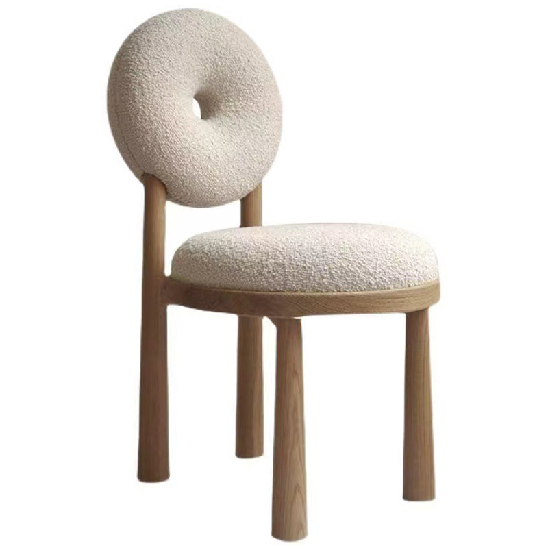 Стул Bagel Boucle Chair Бежевый Древесина Стул Bagel Boucle Chair Бежевый Древесина в Липецке | Loft Concept