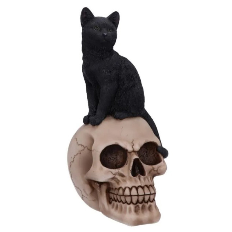Статуэтка Skull Black Cat Черный Статуэтка Skull Black Cat Черный в Липецке | Loft Concept