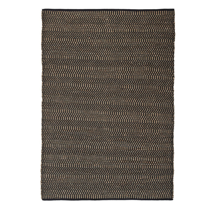 Ковер Zig Zag Carpet black Черный Бежевый Ковер Zig Zag Carpet black Черный Бежевый в Липецке | Loft Concept