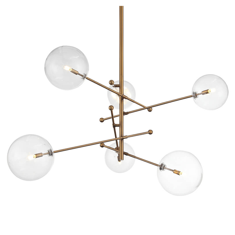 Люстра Gallotti & Radice Brass 6 Латунь Люстра Gallotti & Radice Brass 6 Латунь в Липецке | Loft Concept