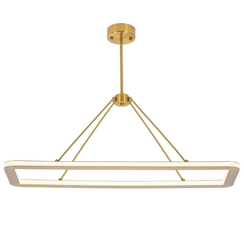 Подвесной светильник HALO RECTANGLE PENDANT Золотой Подвесной светильник HALO RECTANGLE PENDANT Золотой в Липецке | Loft Concept