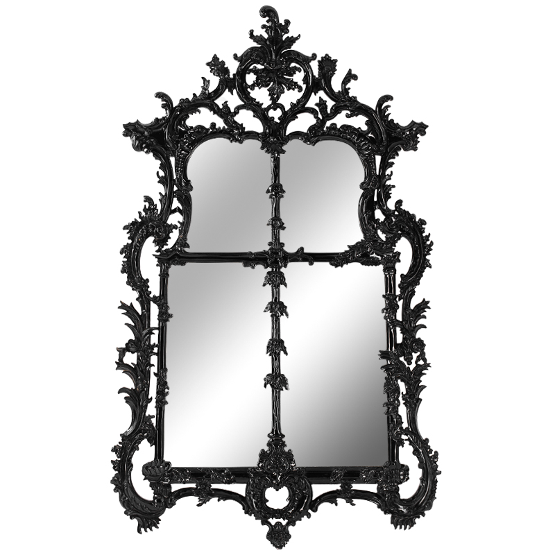 Зеркало Emblemes Mirror Black Wood Черный Зеркало Emblemes Mirror Black Wood Черный в Липецке | Loft Concept