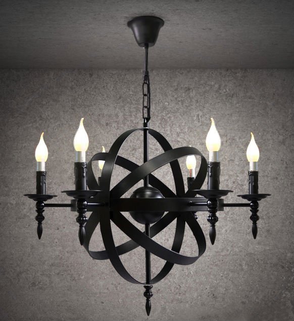 Люстра Black Sphere Loft Deco Черный Люстра Black Sphere Loft Deco Черный в Липецке | Loft Concept