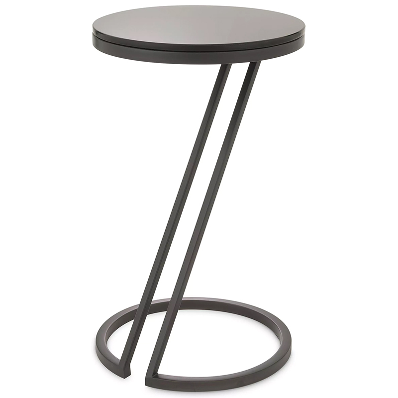 Приставной стол Eichholtz Side Table Falcone Black Черный Приставной стол Eichholtz Side Table Falcone Black Черный в Липецке | Loft Concept
