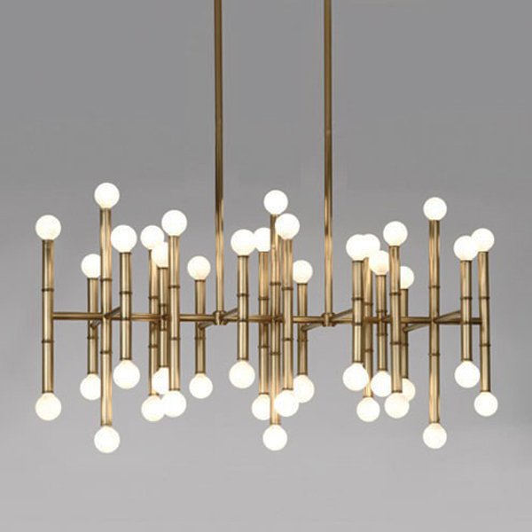 Люстра Meurice Rectangular Chandelier Jonathan Adler Черный Золотой Серебряный Люстра Meurice Rectangular Chandelier Jonathan Adler Черный Золотой Серебряный в Липецке | Loft Concept