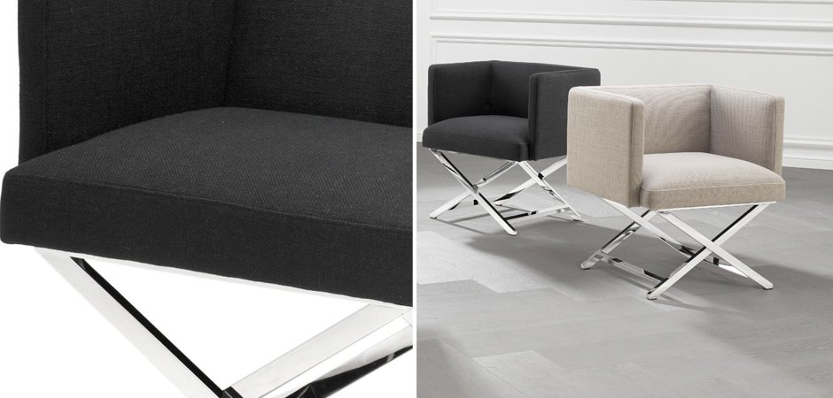 Кресло Eichholtz Chair Dawson Black Кресло Eichholtz Chair Dawson Black - Loft-Concept в Липецке