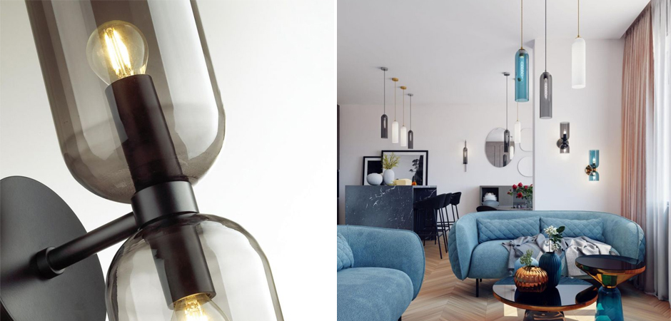 Бра Articolo Double Cup Черное Бра Articolo Double Cup Черное - Loft-Concept в Липецке