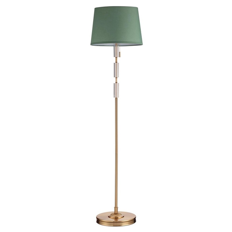 Торшер Ramona Green Floor lamp Бронза Зеленый Торшер Ramona Green Floor lamp Бронза Зеленый в Липецке | Loft Concept