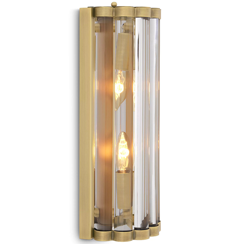 Бра Eichholtz Wall Lamp Amalfi S Brass Латунь Прозрачное Стекло Бра Eichholtz Wall Lamp Amalfi S Brass Латунь Прозрачное Стекло в Липецке | Loft Concept