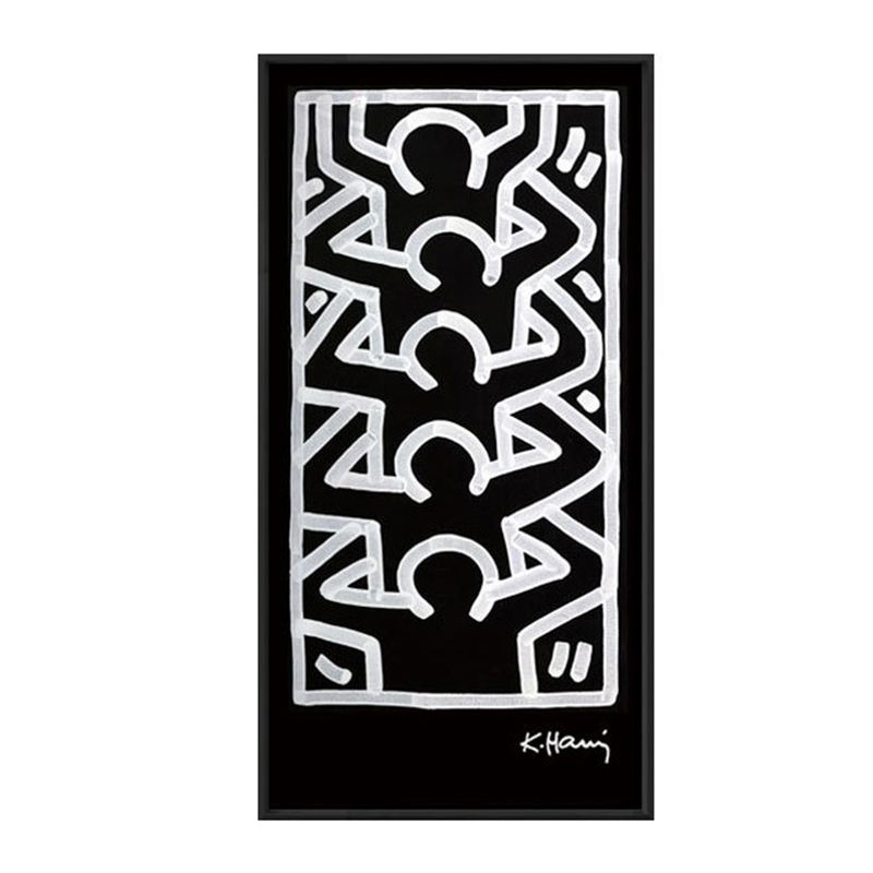 Постер Keith Haring 4 Черно-белый в Липецке | Loft Concept 