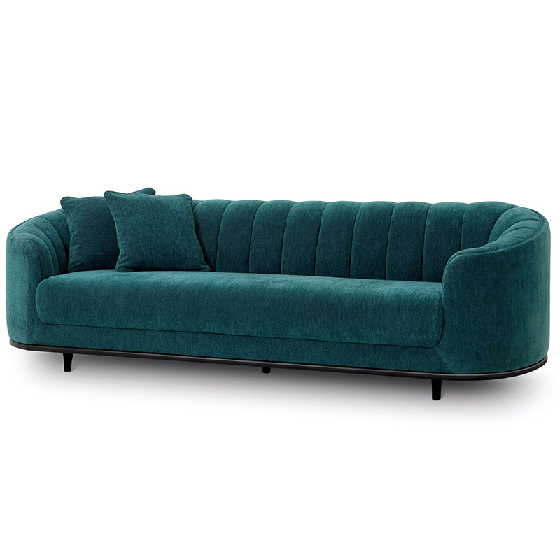 Диван Eichholtz Sofa Agostino Бирюзовый Черный Диван Eichholtz Sofa Agostino Бирюзовый Черный в Липецке | Loft Concept