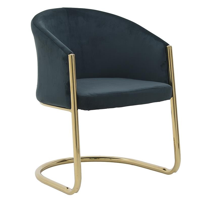 Стул Imelda Chair Gray Серый Глянцевое золото Стул Imelda Chair Gray Серый Глянцевое золото в Липецке | Loft Concept