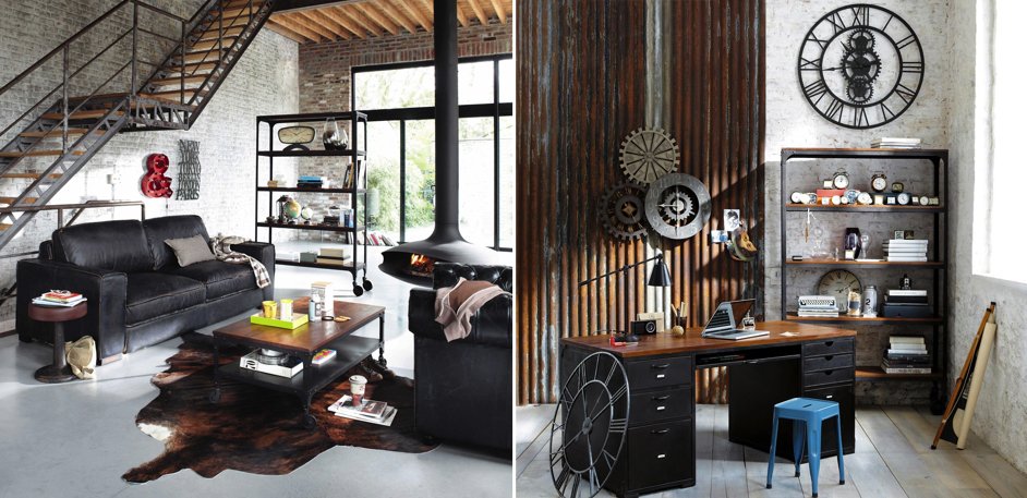 Стеллаж Industrial Bar Oak Stella Стеллаж Industrial Bar Oak Stella - Loft-Concept в Липецке