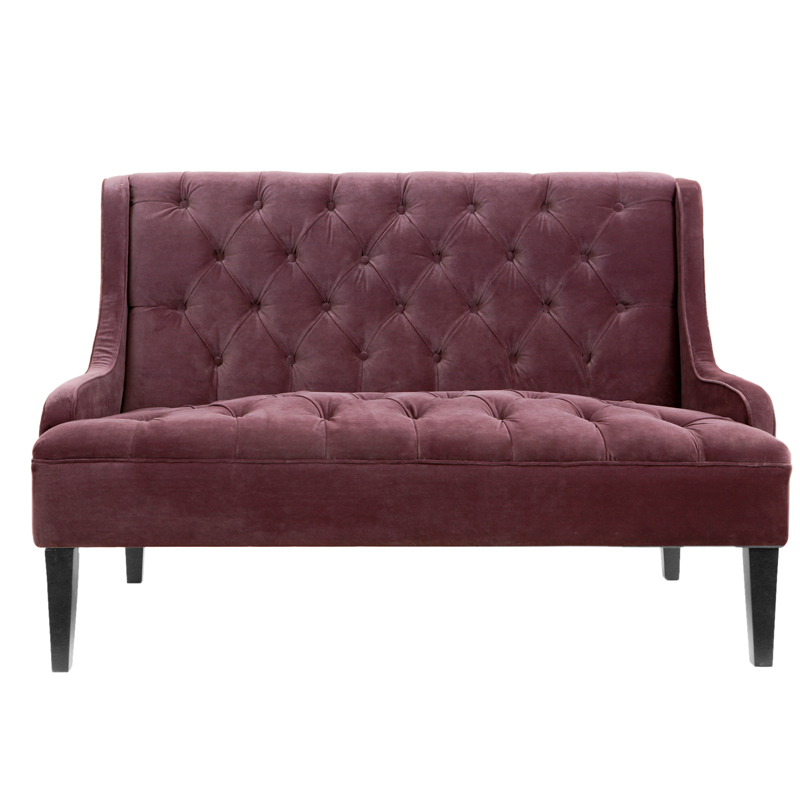 Диван Folket Sofa velour Бургундский красный Диван Folket Sofa velour Бургундский красный в Липецке | Loft Concept