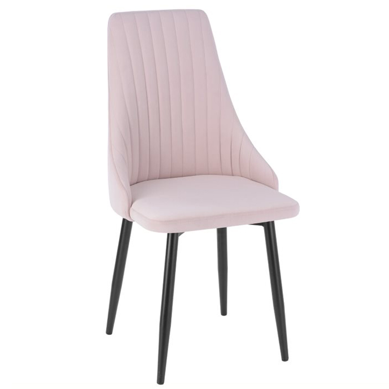 Стул Belina Chair Розовый пастельный Черный Стул Belina Chair Розовый пастельный Черный в Липецке | Loft Concept