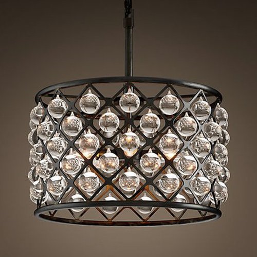 Люстра RH Spencer Hoop Chandelier Черный Люстра RH Spencer Hoop Chandelier Черный в Липецке | Loft Concept