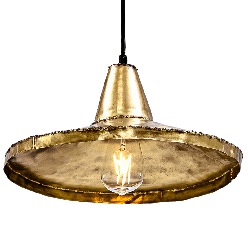 Подвесной светильник Rough Gold Pendant II Винтажное глянцевое золото с состаренным эффектом Подвесной светильник Rough Gold Pendant II Винтажное глянцевое золото с состаренным эффектом в Липецке | Loft Concept