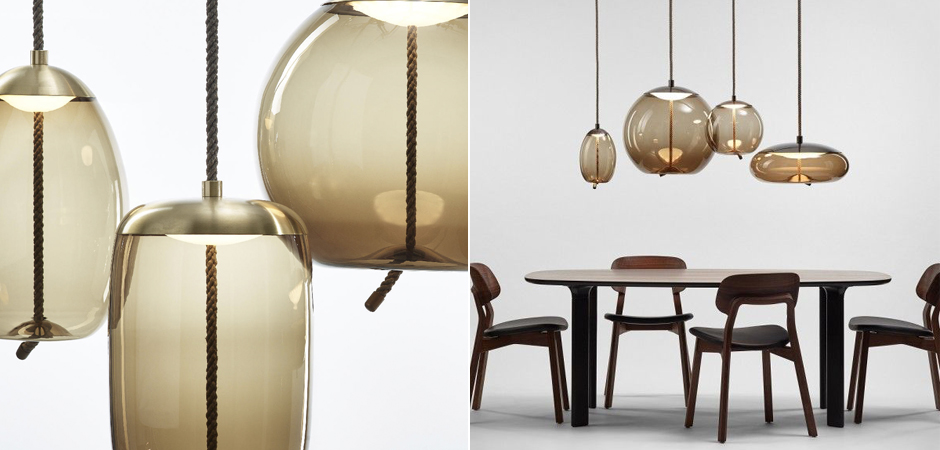 Подвесной светильник KNOT Small Amber glass Подвесной светильник KNOT Small Amber glass - Loft-Concept в Липецке