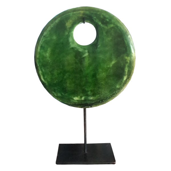 Аксессуар Зеленый диск Chrysoprase Зеленый Аксессуар Зеленый диск Chrysoprase Зеленый в Липецке | Loft Concept
