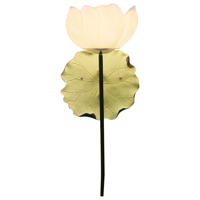 Бра White Lotus Flower Sconce Белый Зеленый шалфей Бра White Lotus Flower Sconce Белый Зеленый шалфей в Липецке | Loft Concept