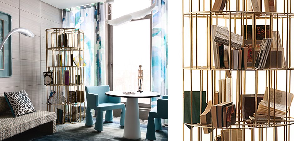 Стеллаж CECCOTTI Bibliotheque Golden Сage Стеллаж CECCOTTI Bibliotheque Golden Сage - Loft-Concept в Липецке