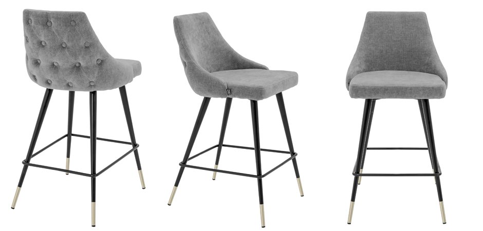 Полубарный стул Eichholtz Counter Stool Cedro Grey Полубарный стул Eichholtz Counter Stool Cedro Grey - Loft-Concept в Липецке
