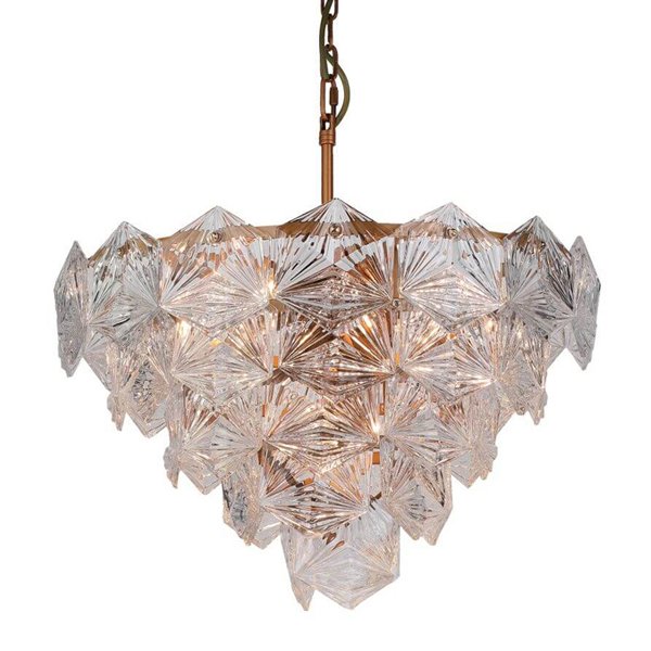 Люстра CHANDELIER ERMITAGE Gold Бронза Прозрачное Стекло Люстра CHANDELIER ERMITAGE Gold Бронза Прозрачное Стекло в Липецке | Loft Concept