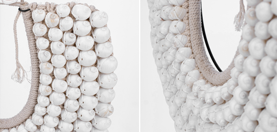 Ожерелье из ракушек на подставке Round Shell Necklace Ожерелье из ракушек на подставке Round Shell Necklace - Loft-Concept в Липецке