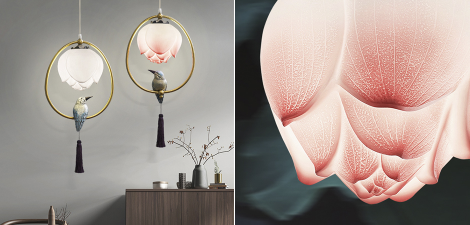 Подвесной светильник Blue Bird with Tassel Подвесной светильник Blue Bird with Tassel - Loft-Concept в Липецке