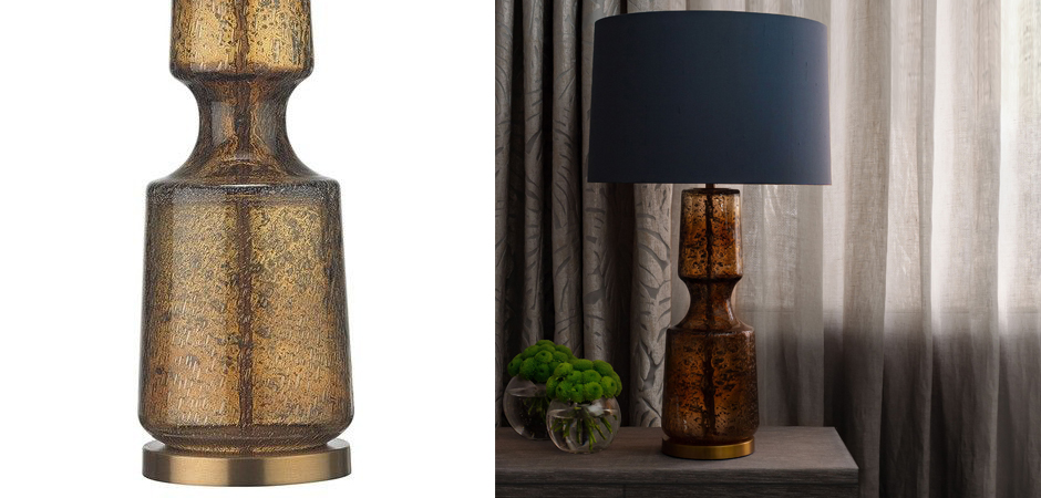 Настольная лампа Antero Amber Smoke Table Lamp Настольная лампа Antero Amber Smoke Table Lamp - Loft-Concept в Липецке