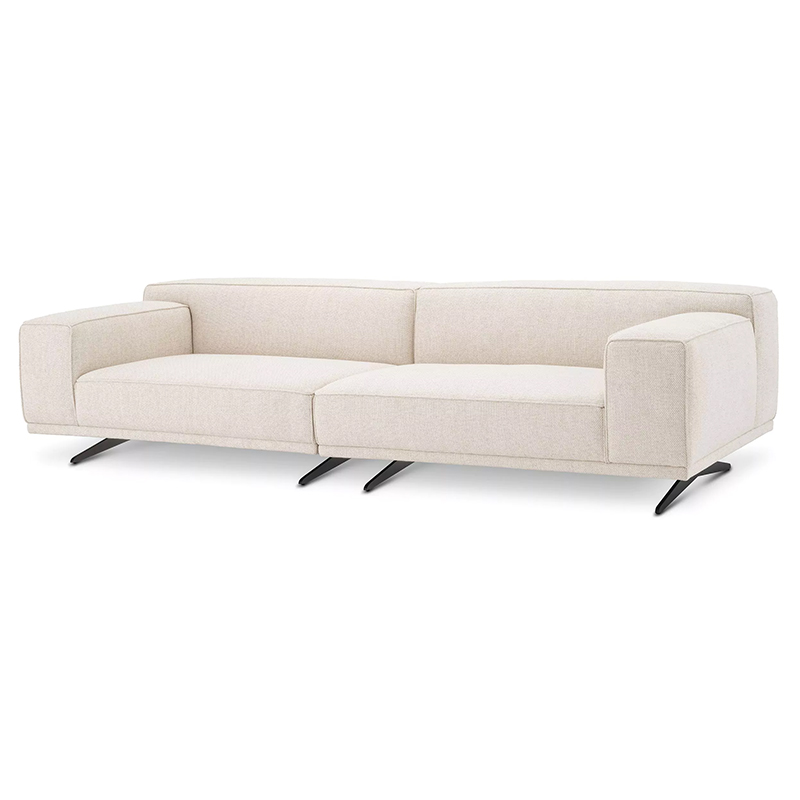 Диван Eichholtz Sofa Grasso Бежевый Черный Диван Eichholtz Sofa Grasso Бежевый Черный в Липецке | Loft Concept