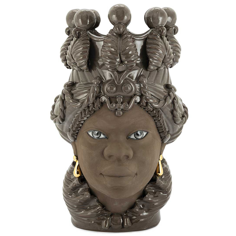 Ваза VASE MORO BIG LADY BLACK MUD Коричневый Ваза VASE MORO BIG LADY BLACK MUD Коричневый в Липецке | Loft Concept