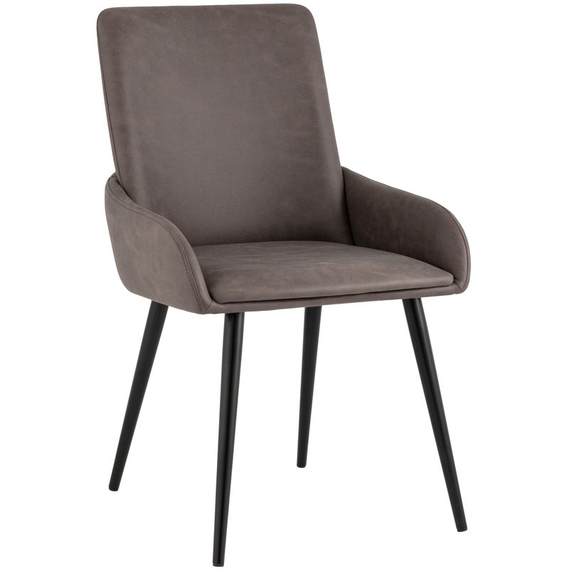 Стул Munchen Chair Коричневая Винтажная Экокожа Коричневый винтаж Черный Стул Munchen Chair Коричневая Винтажная Экокожа Коричневый винтаж Черный в Липецке | Loft Concept