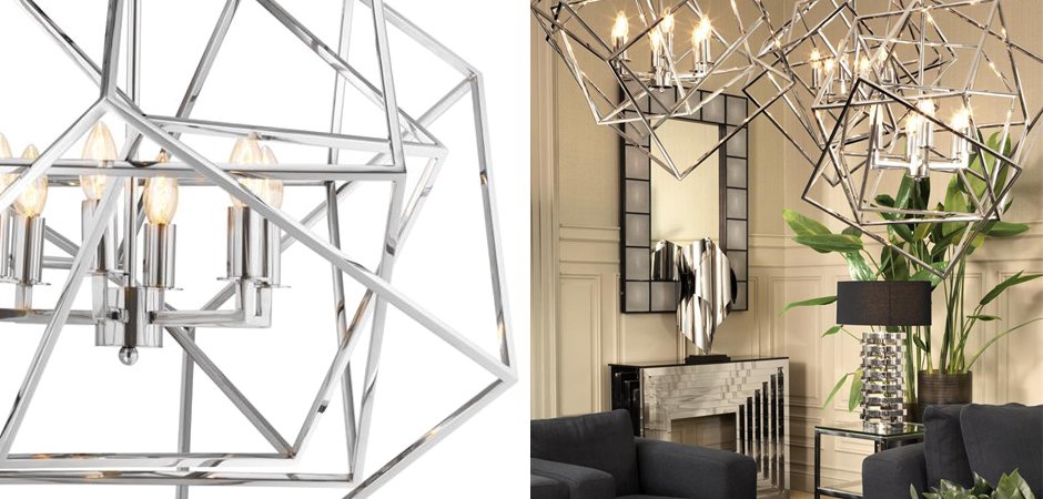 Eichholtz Lantern Matrix Nickel Eichholtz Lantern Matrix Nickel - Loft-Concept в Липецке