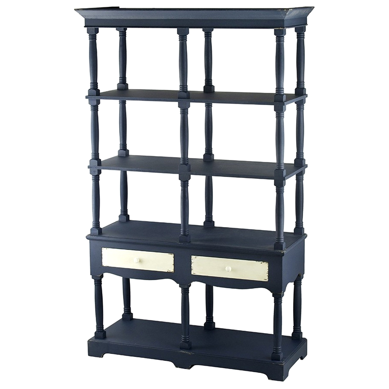 Винтажный Стеллаж Margery Blue Синий Винтажный Стеллаж Margery Blue Синий в Липецке | Loft Concept