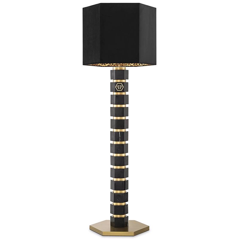 Торшер Philipp Plein Floor Lamp Hexagon Черный Золотой Коричневый Торшер Philipp Plein Floor Lamp Hexagon Черный Золотой Коричневый в Липецке | Loft Concept