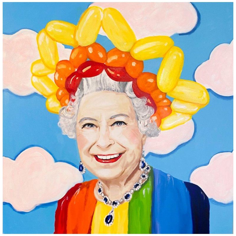 Картина Queen Elizabeth in Balloon Sunshine Crown Мульти Картина Queen Elizabeth in Balloon Sunshine Crown Мульти в Липецке | Loft Concept