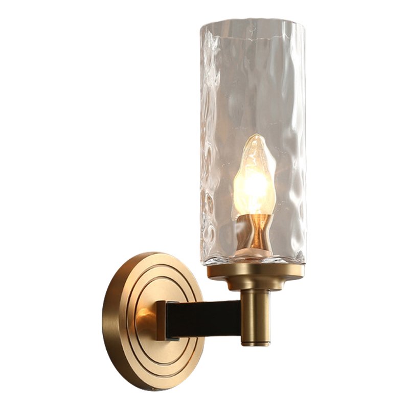 Бра LIAISON black and brass wall lamp Черный Латунь Прозрачное Стекло Бра LIAISON black and brass wall lamp Черный Латунь Прозрачное Стекло в Липецке | Loft Concept